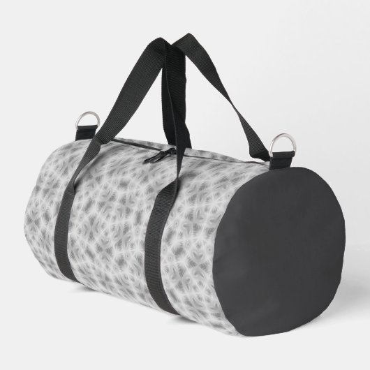 Modern Stylish Grey Kaleidoscopic Sports Bag Duffle Bag (Linke Seite)