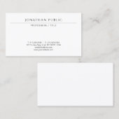 Modern Stylish Minimal Professional Template Cute Visitenkarte (Vorne/Hinten)