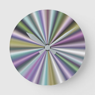 Modern Stylish Multicolor Runde Wanduhr