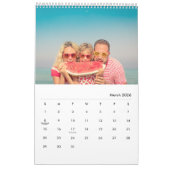 Modern Stylish Photo Family 2026 Calendar Kalender (Mär 2026)