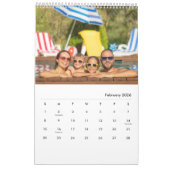 Modern Stylish Photo Family 2026 Calendar Kalender (Feb 2026)