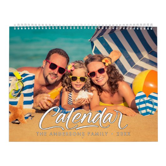 Modern Stylish Photo Family 2026 Calendar Kalender (Titelbild)