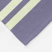 Modern stylish purple white personalized name  fleecedecke (Ecke)