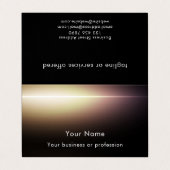 Modern Stylish QR Code Technology Custom Template Visitenkarten (Außenseite Aufgefaltet)