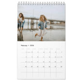 Modern Stylish Trendy Script Family Photo Monthly Kalender (Feb 2026)