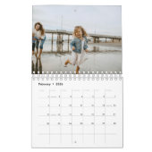 Modern Stylish Trendy Script Family Photo Monthly Kalender (Feb 2026)