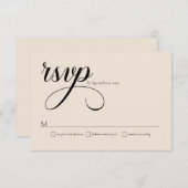 Modern Stylish Wedding Enclosure with QR Code RSVP Karte (Vorne/Hinten)