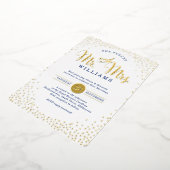 MODERN STYLISH WEDDING Mini Konfetti Goldmedaille Folieneinladung (Gedreht)