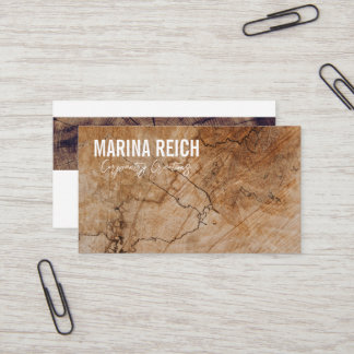 modern stylish woodworkers Business Card Visitenkarte