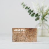 modern stylish woodworkers Business Card Visitenkarte (Stehend Vorderseite)