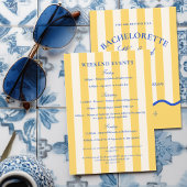 Modern Summer Bachelorette Weekend Einladung