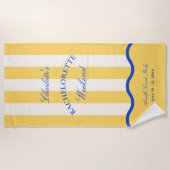 Modern Summer Bachelorette Weekend Strandtuch (Vorderseite)