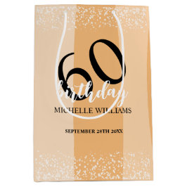 Modern Summer Birthday Party In Pink Mittlere Geschenktüte