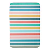 Modern Summer Colorful Vertical  Stripes  Badematte (Vorderseite Vertikal)