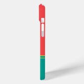 Modern Summer Coral Aquamarine Monogram Case-Mate iPhone Hülle (Rückseite / Links)