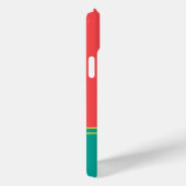 Modern Summer Coral Aquamarine Monogram Case-Mate iPhone Hülle (Rückseite / Rechts)