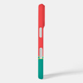 Modern Summer Coral Aquamarine Monogram Case-Mate iPhone Hülle (Rückseite / Rechts)