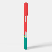 Modern Summer Coral Aquamarine Monogram Case-Mate iPhone Hülle (Rückseite / Rechts)