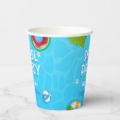 Modern Summer Pool Party Paper Cup Pappbecher (Links)