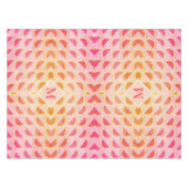 Modern Summer WATERMELON Pink MONOGRAM Tischdecke (Vorderseite (Horizontal))