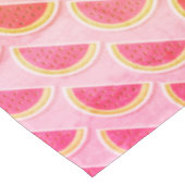 Modern Summer WATERMELON Pink MONOGRAM Tischdecke (Schrägansicht)