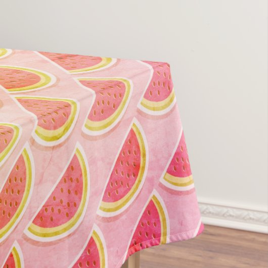 Modern Summer WATERMELON Pink MONOGRAM Tischdecke (Beispiel)