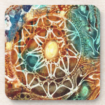 Modern Sun Burst Jewel Untersetzer von Joya Eve