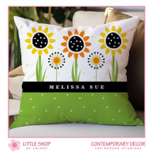 Modern Sunflower Dandela Monogram