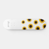 Modern Sunflower Skateboard (Horizontal)
