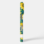 Modern Sunflowers Monogrammed Case-Mate iPhone Hülle (Rückseite / Rechts)