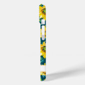 Modern Sunflowers Monogrammed Case-Mate iPhone Hülle (Rückseite / Links)