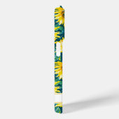 Modern Sunflowers Monogrammed Case-Mate iPhone Hülle (Rückseite / Rechts)