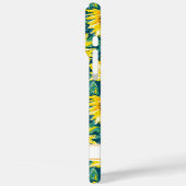 Modern Sunflowers Monogrammed Case-Mate iPhone Hülle (Rückseite / Links)