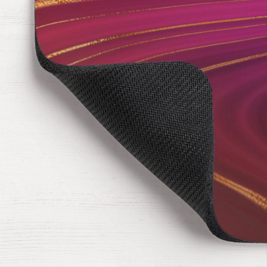 Modern Sunrise Agate Marble Muster mit Namen Mousepad (Ecke)