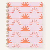 Modern Sunrise Sunset - Spiral Notebook Notizblock (Vorderseite)