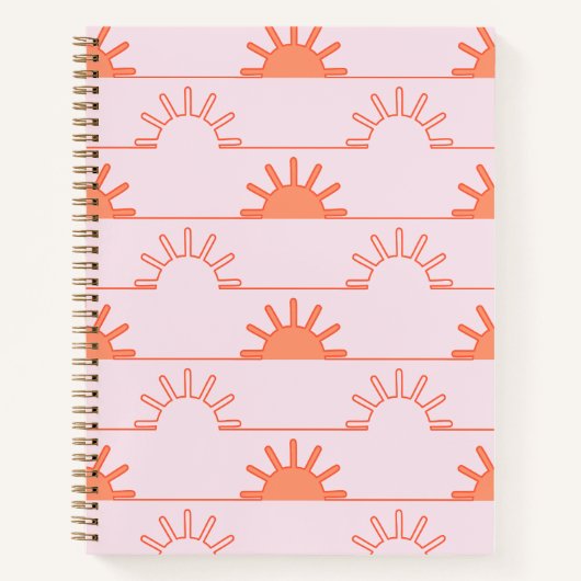 Modern Sunrise Sunset - Spiral Notebook Notizblock (Vorderseite)
