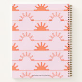 Modern Sunrise Sunset - Spiral Notebook Notizblock (Rückseite)