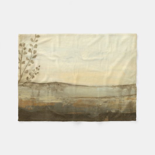 Modern Sunset Landscape Oil Painting Fleecedecke (Vorderseite (Horizontal))