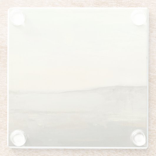 Modern Sunset Landscape Oil Painting Glasuntersetzer (Rückseite)