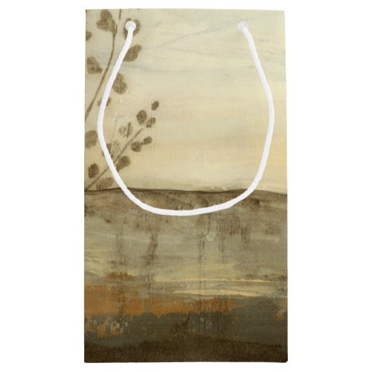 Modern Sunset Landscape Oil Painting Kleine Geschenktüte (Rückseite)