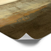 Modern Sunset Landscape Oil Painting Poster (Ecke)