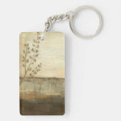 Modern Sunset Landscape Oil Painting Schlüsselanhänger (Rückseite)