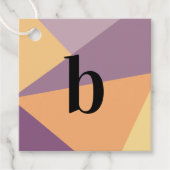 Modern Sunset Monogram Bold Initial Letter Geschenkanhänger (Vorderseite)