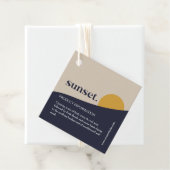 Modern Sunset Product Hang Tag Geschenkanhänger (Beispiel)