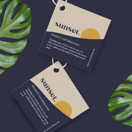 Modern Sunset Product Hang Tag Geschenkanhänger