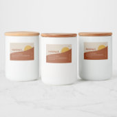 Modern Sunset Product Label Lebensmitteletikett (Flaschen)