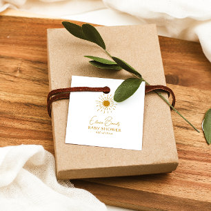 Modern Sunshine Baby Showplatz Vielen Dank Geschenkanhänger