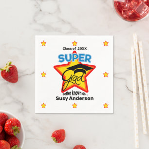 Modern Super Grad Logo - Persönlicher Name und Jah Serviette