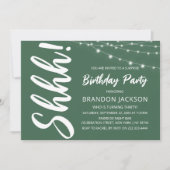 Modern Surprise Birthday Party Einladung (Vorderseite)