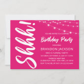 Modern Surprise Birthday Party Einladung (Vorderseite)